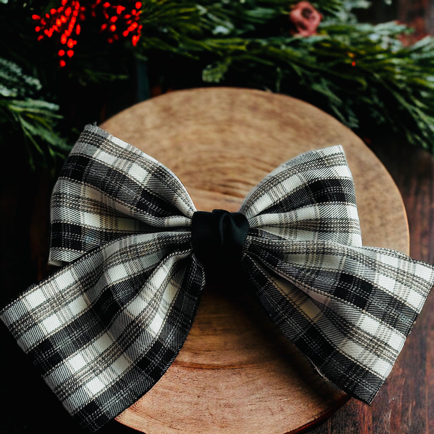 Statement Style: Big Checkered Hair Bows