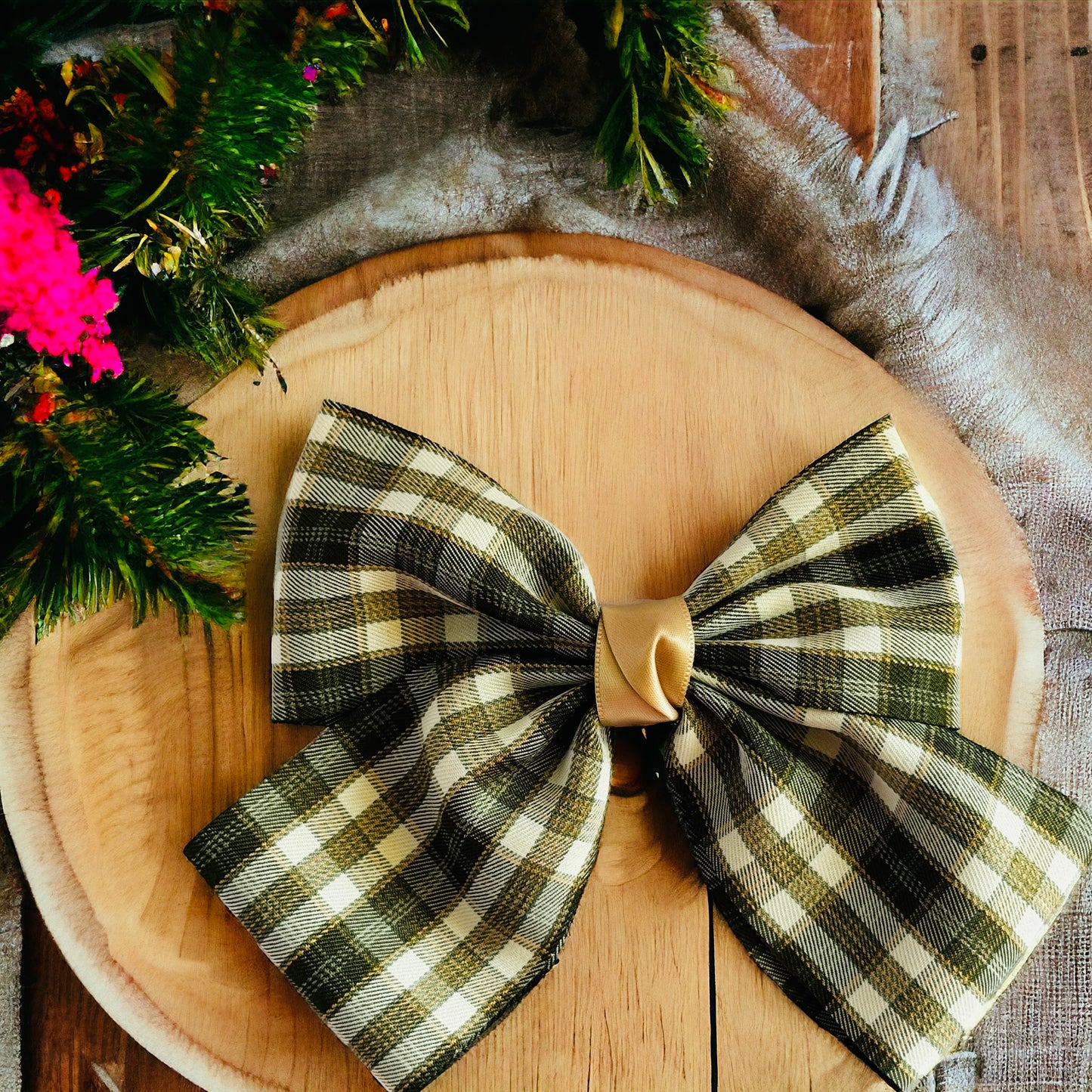 Statement Style: Big Checkered Hair Bows