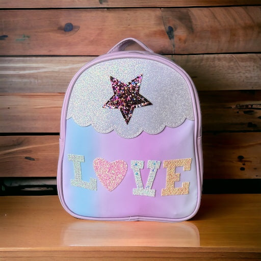 Shine Bright on Every Adventure: Small Toddler Glittery Backpack (9")