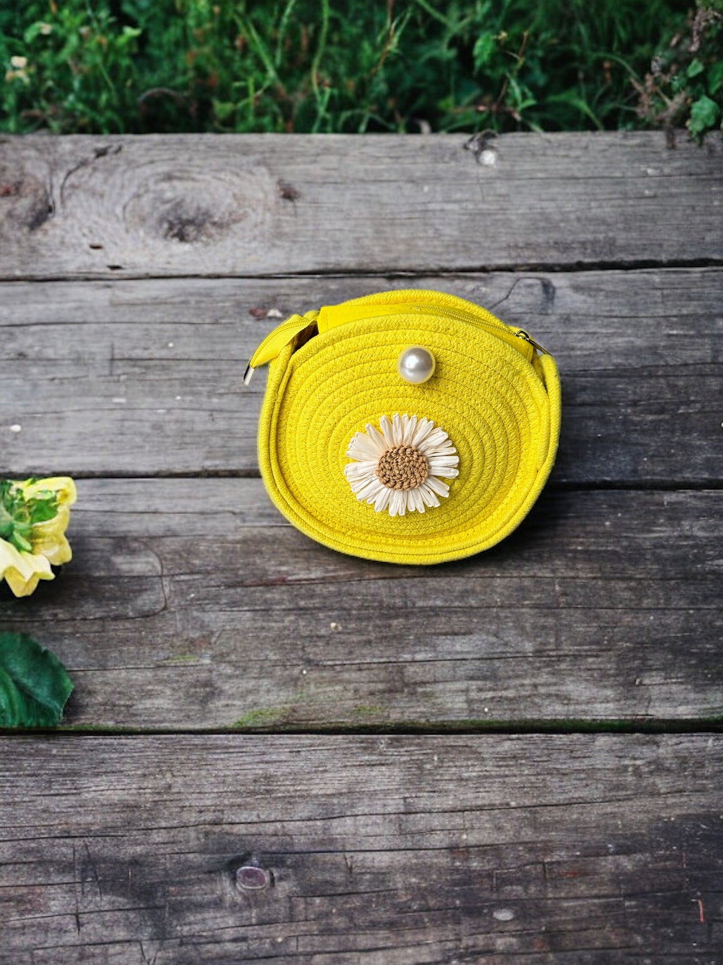 Beach Day Fun: Big Soft Jute Beach Bag (7.5")