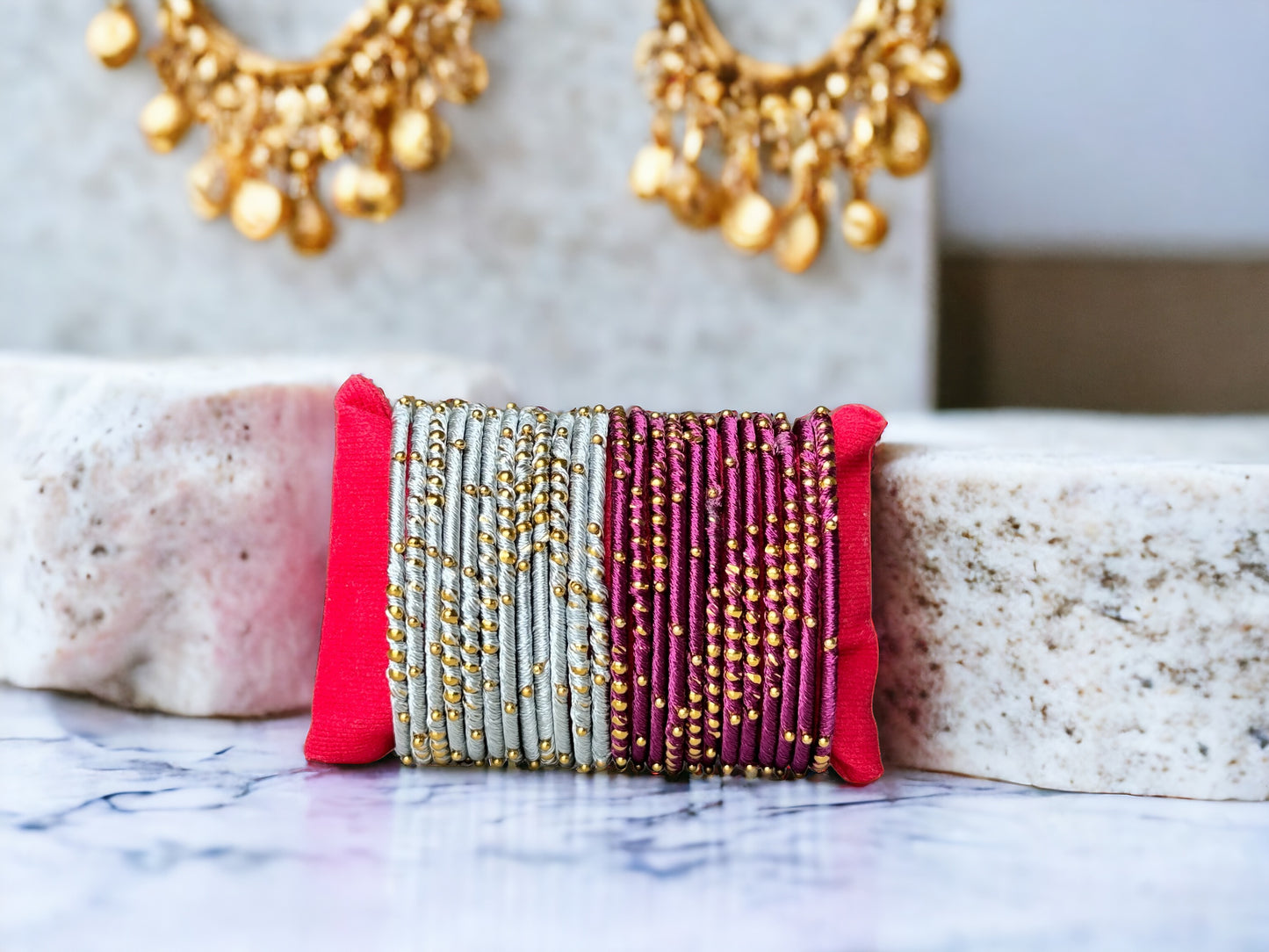 Twinkle Twinkle Little Wrist: Golden Dot Thread Bangles for Kids