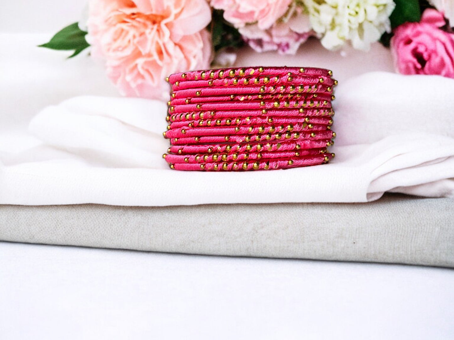 Twinkle Twinkle Little Wrist: Golden Dot Thread Bangles for Kids