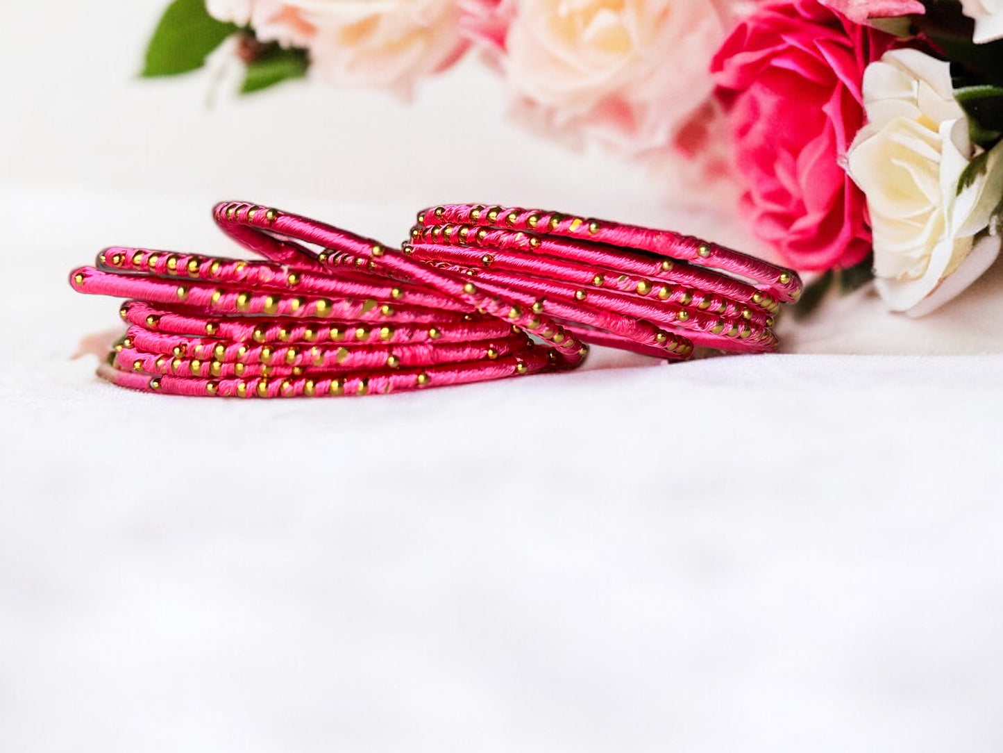 Twinkle Twinkle Little Wrist: Golden Dot Thread Bangles for Kids