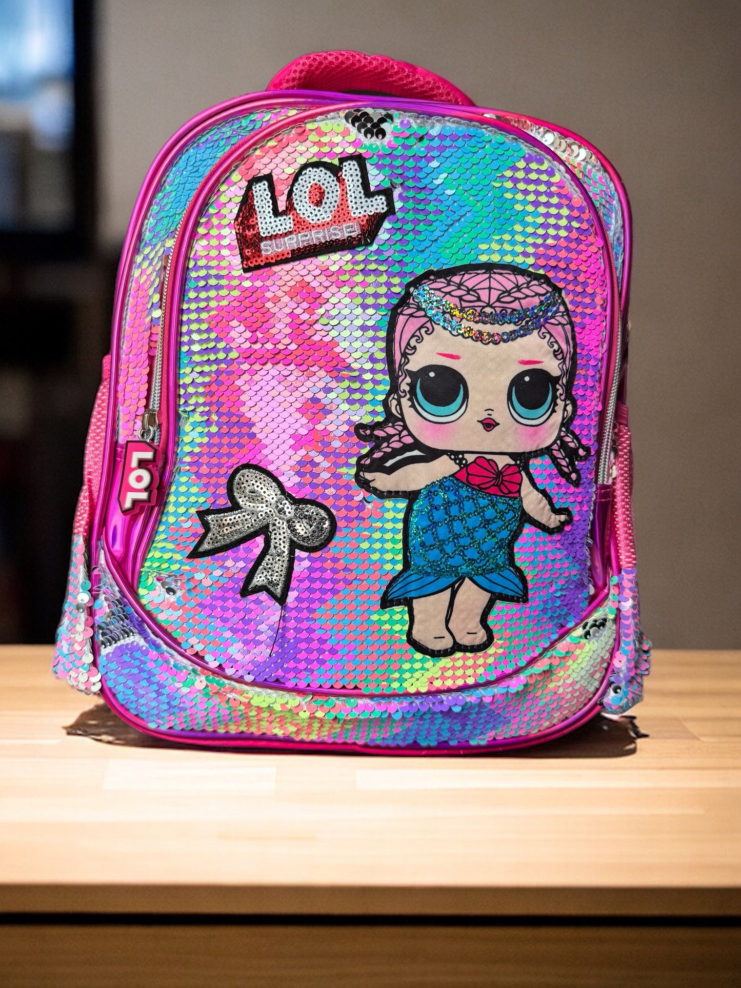 DOLL Surprise! Sequin Fun Backpack for Kids (Available in 3 different color & style - 12")