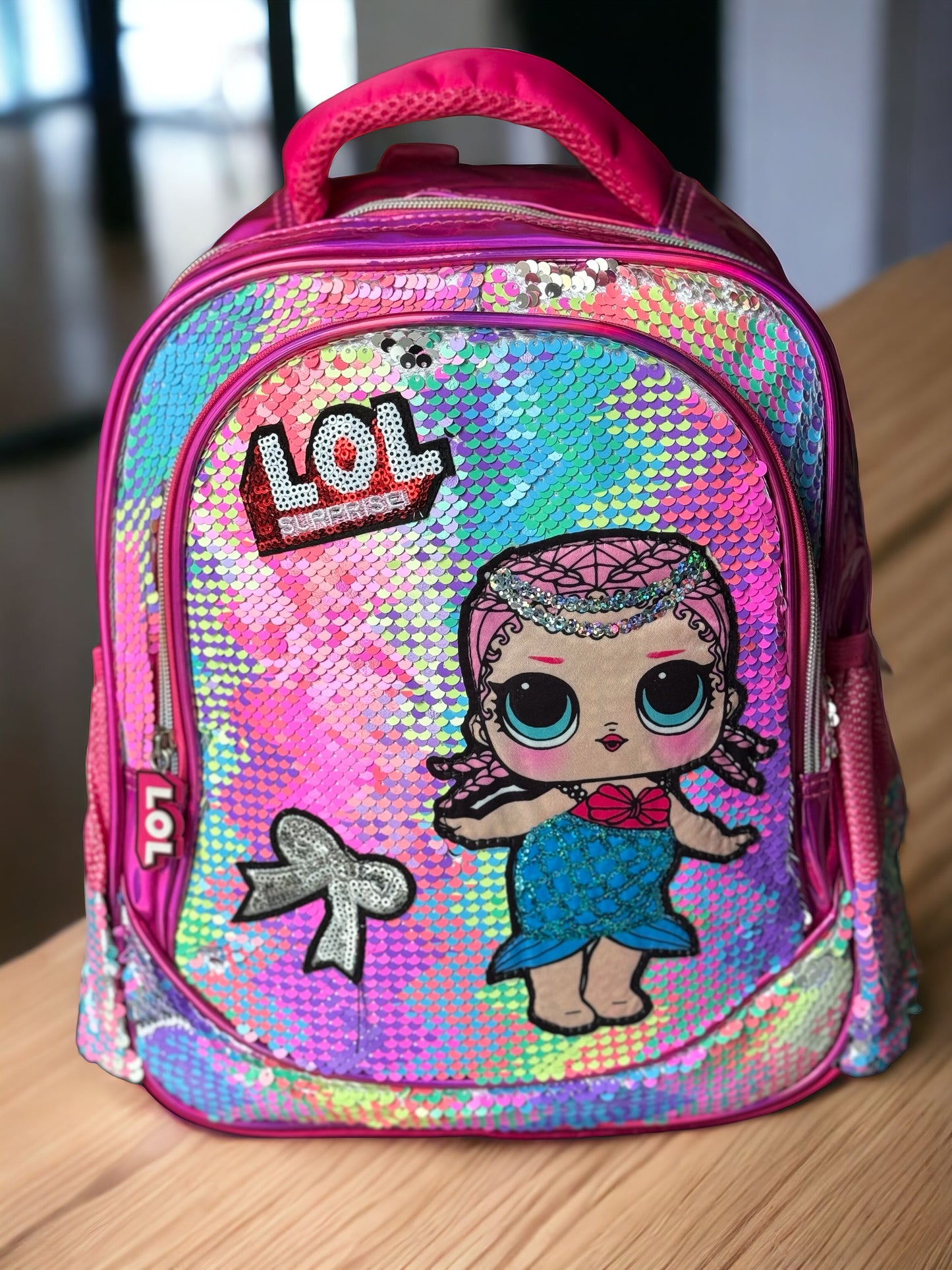 DOLL Surprise! Sequin Fun Backpack for Kids (Available in 3 different color & style - 12")