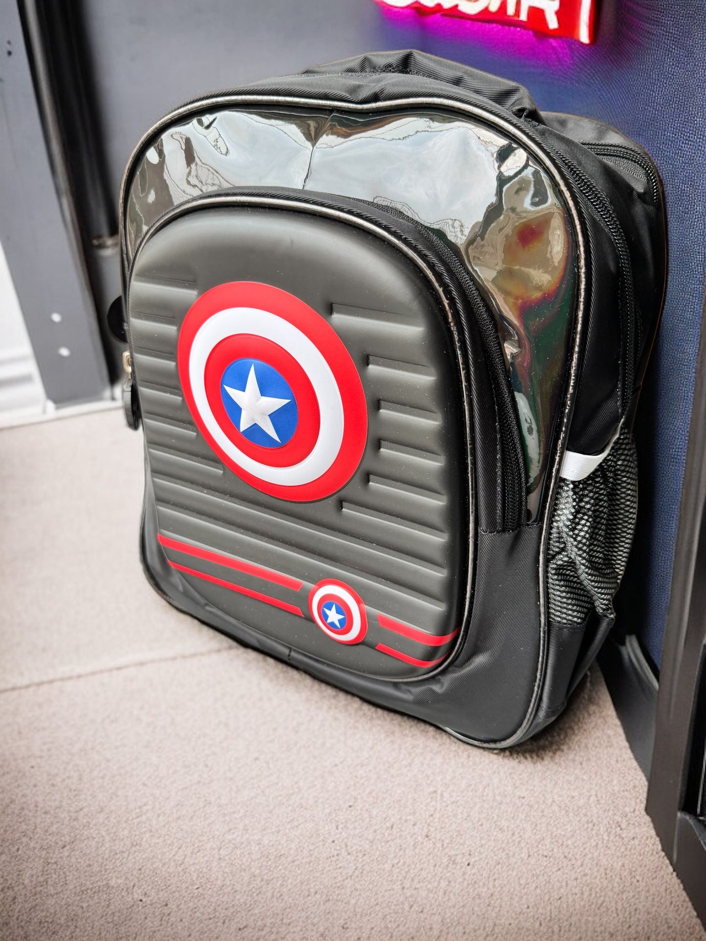 Avenging Style: Captain America Shield Backpack (14")