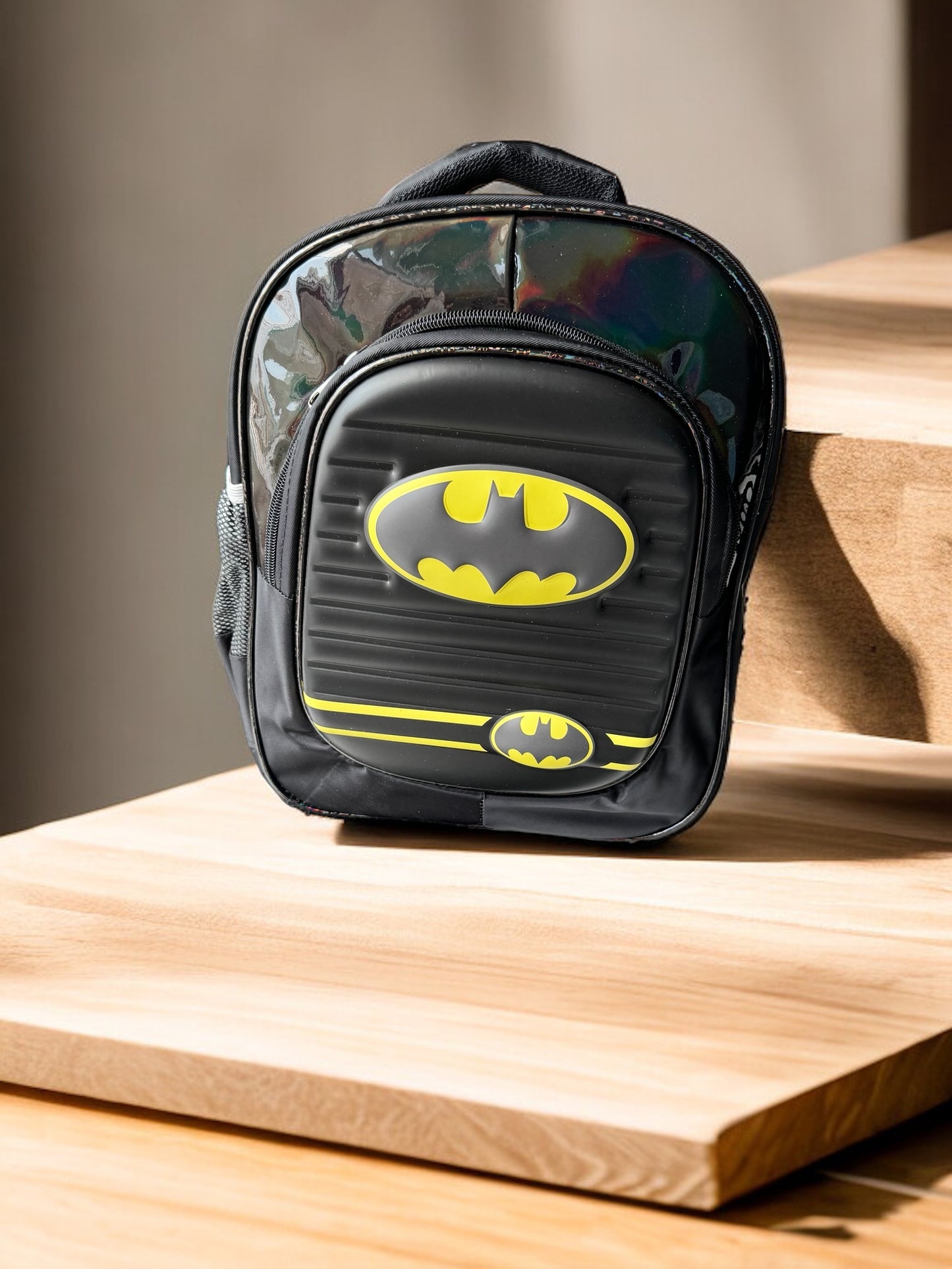 Suit Up for Adventure: Batman Backpack with Utility Strap (14")