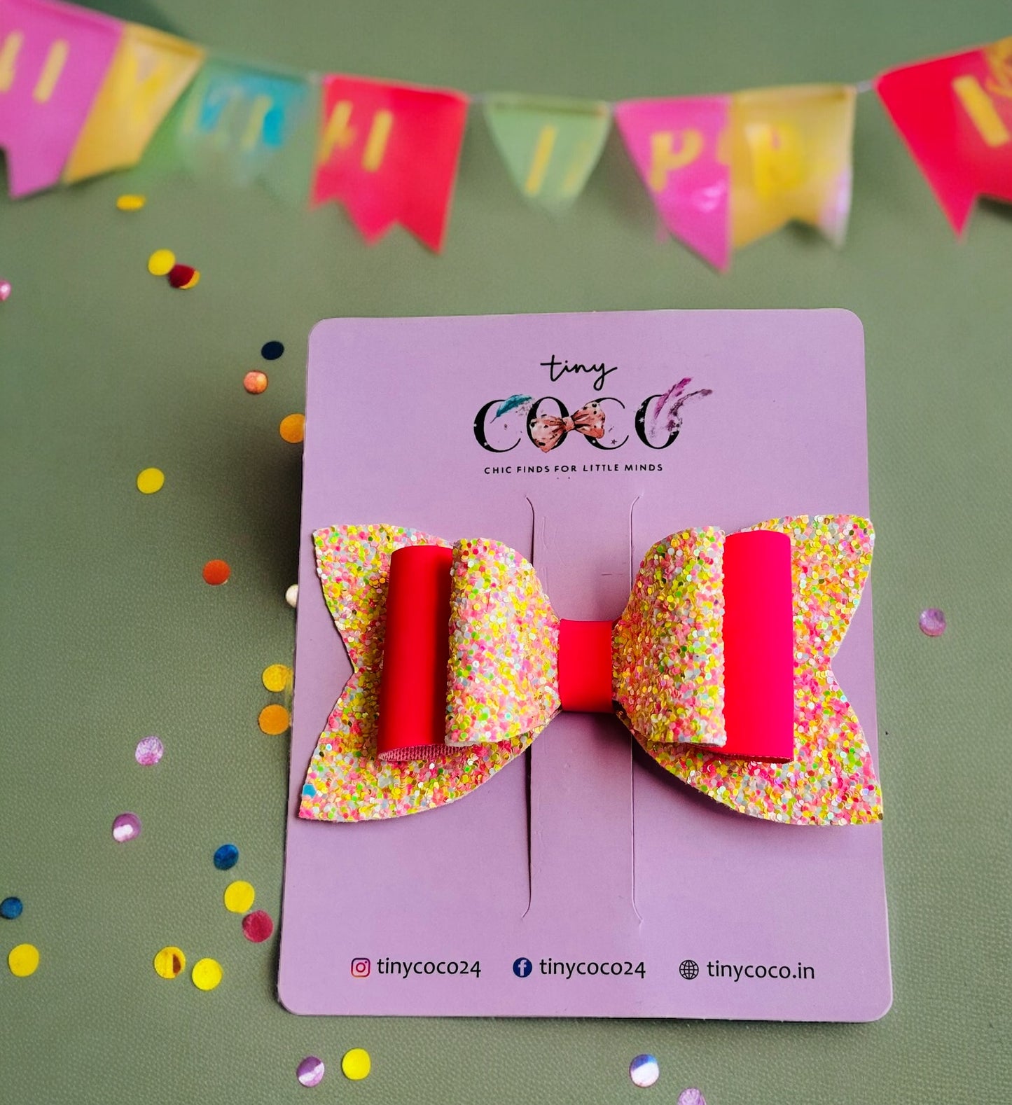 Neon Sparkle Bows