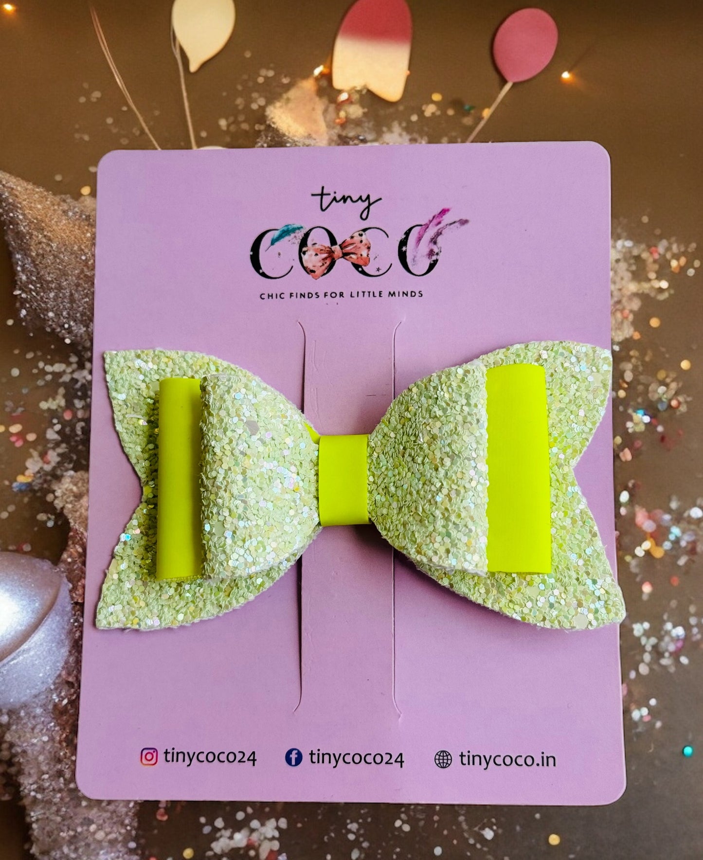 Neon Sparkle Bows