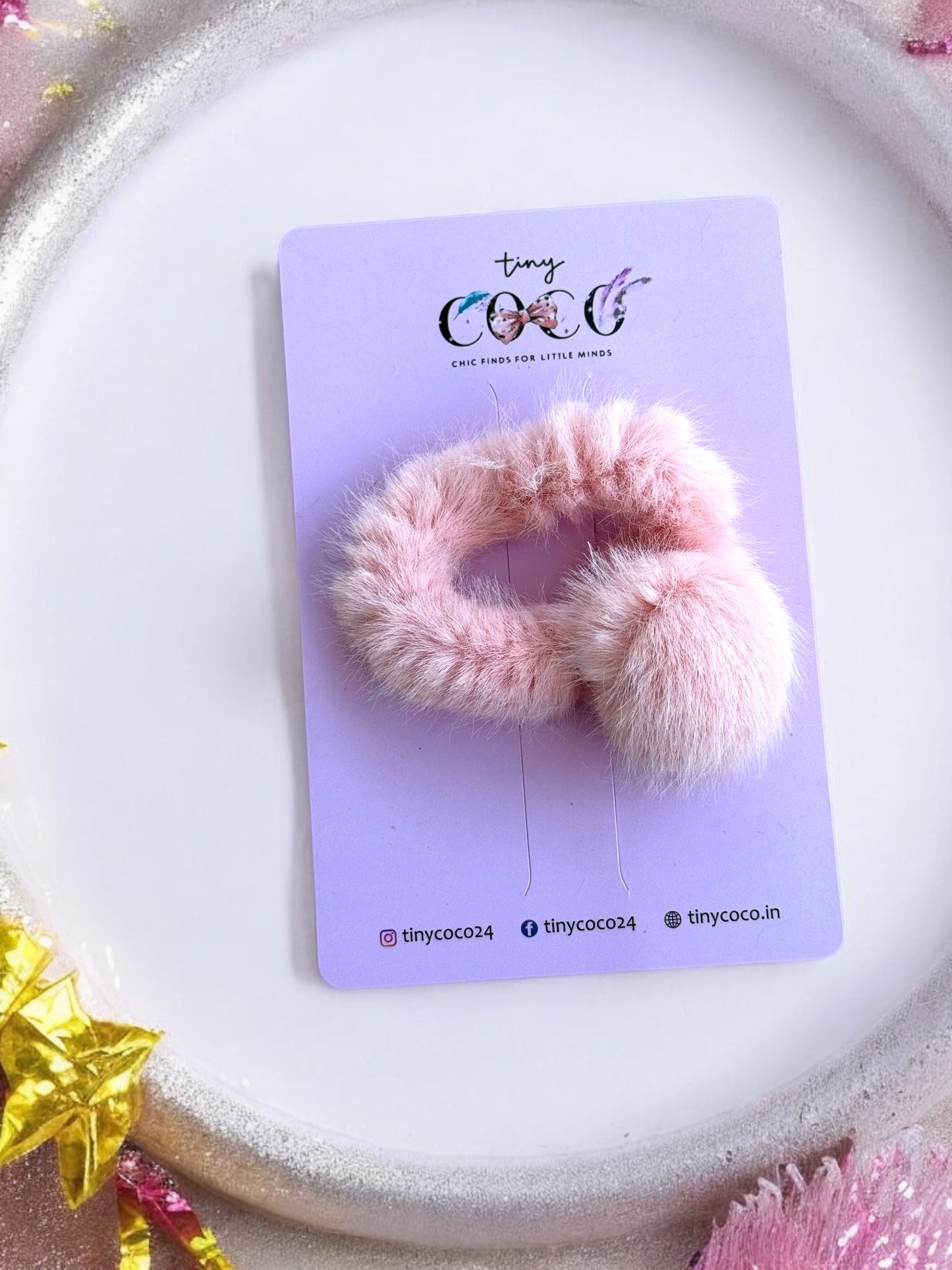 Fluffy Pom-Pom Hair Tie (Available in various colors)