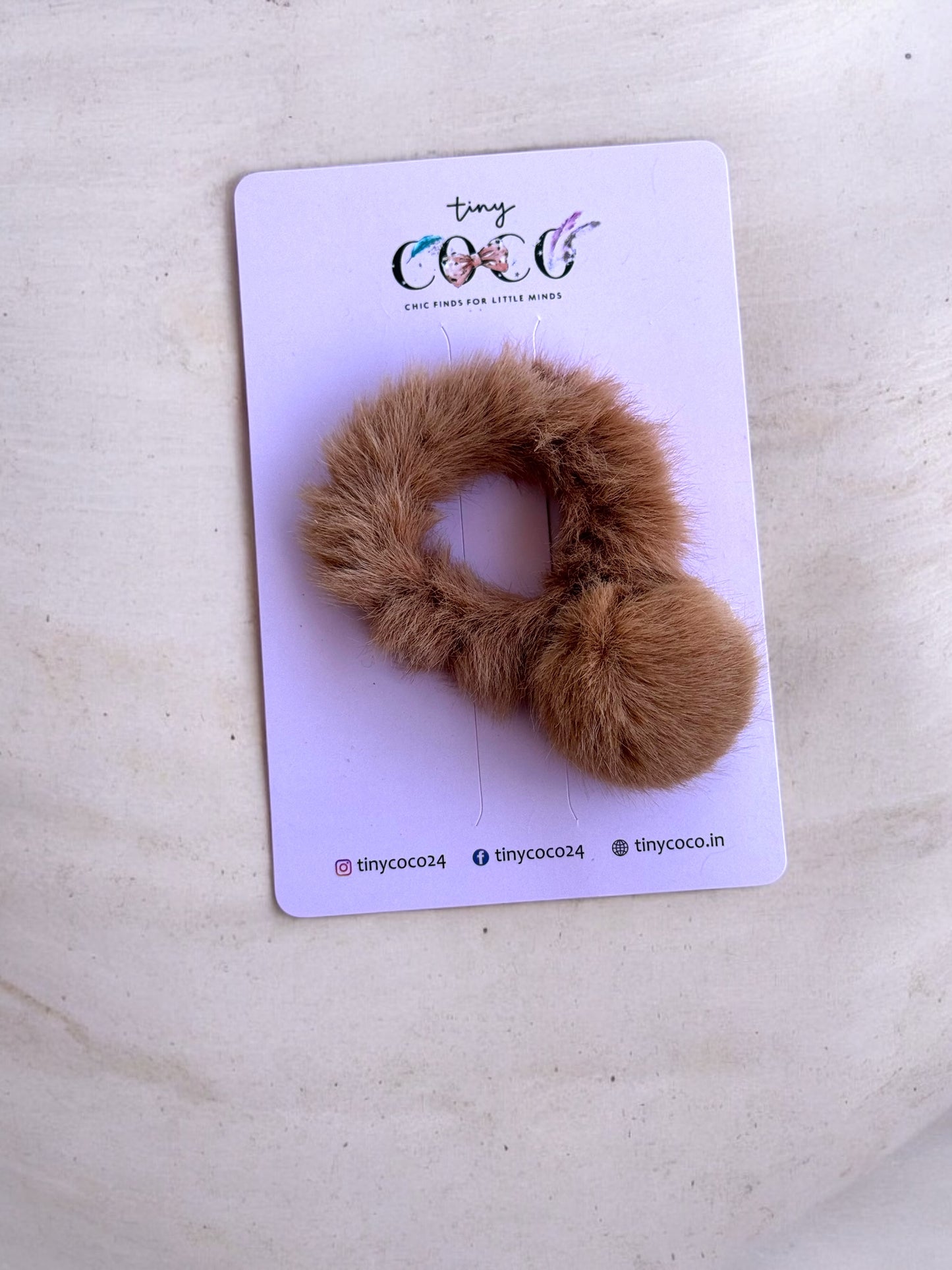 Fluffy Pom-Pom Hair Tie (Available in various colors)