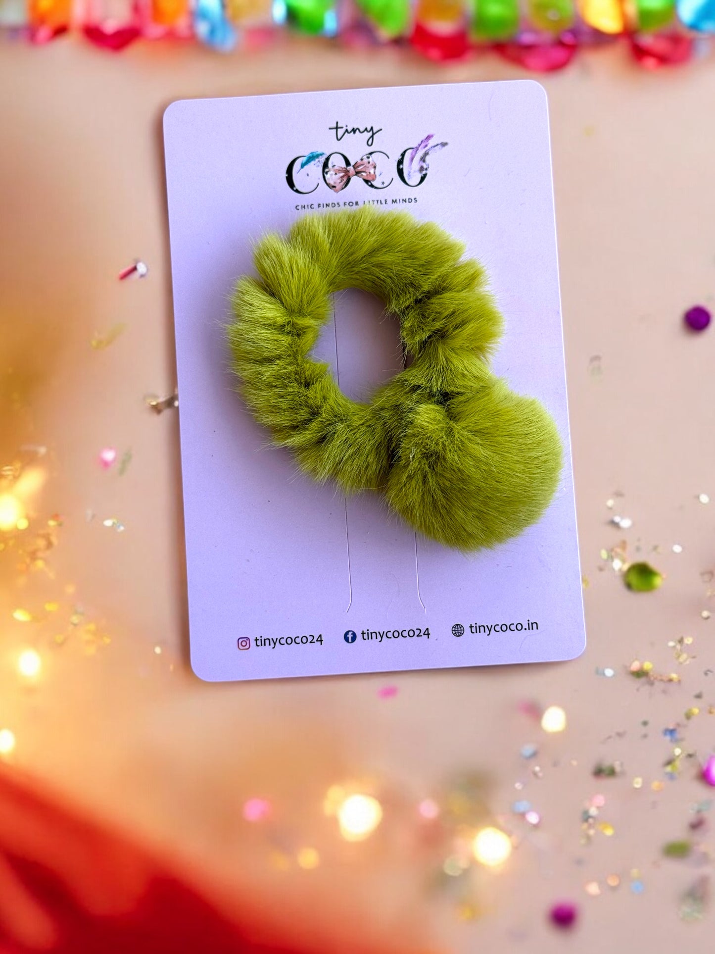 Fluffy Pom-Pom Hair Tie (Available in various colors)