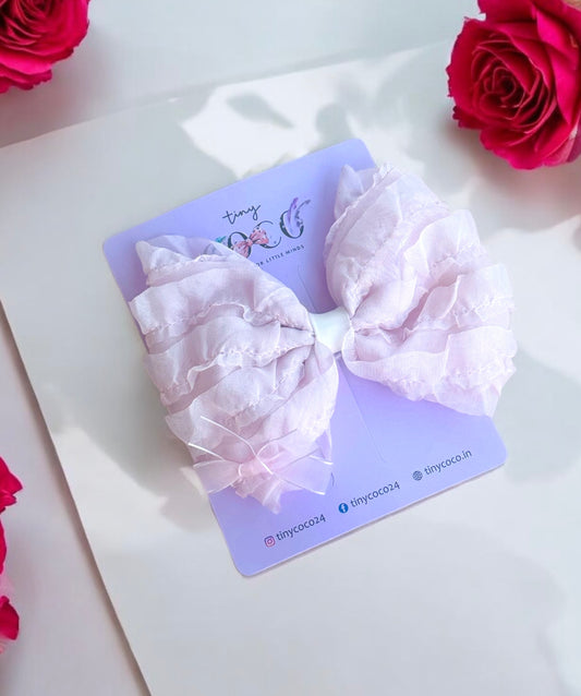 Cloud Puff Bow Clip