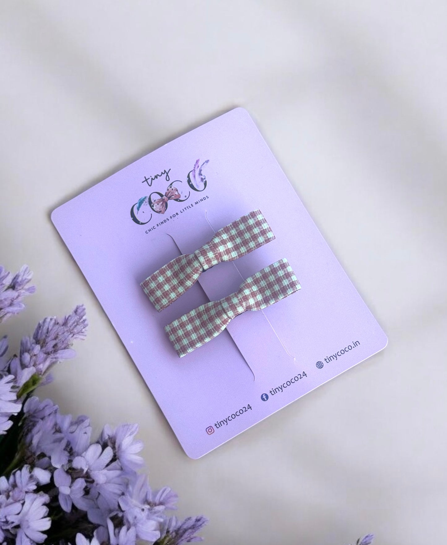 Preppy Plaid Hair Clips