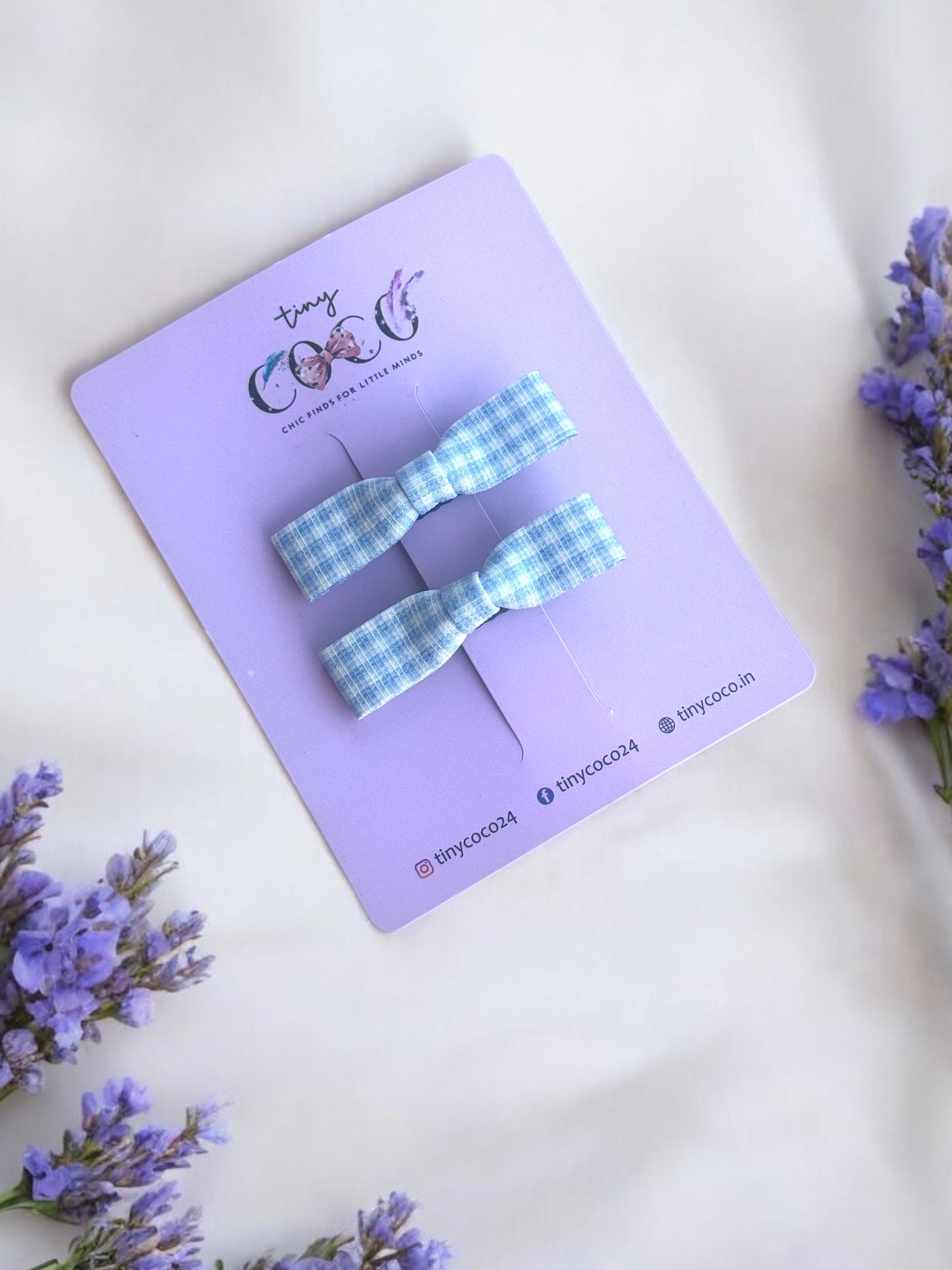 Preppy Plaid Hair Clips