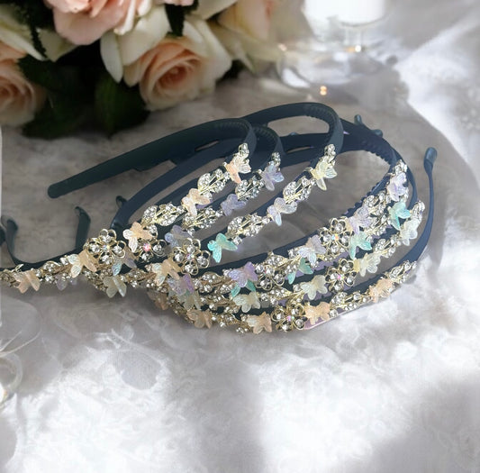 Sparkling Butterfly Tiara Headbands