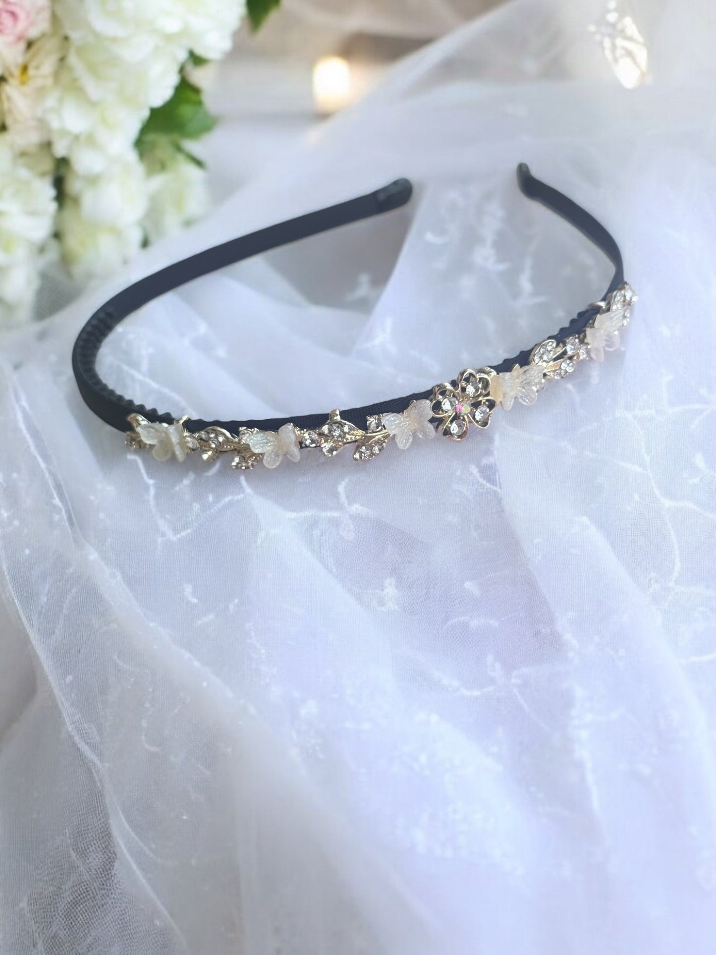 Sparkling Butterfly Tiara Headbands