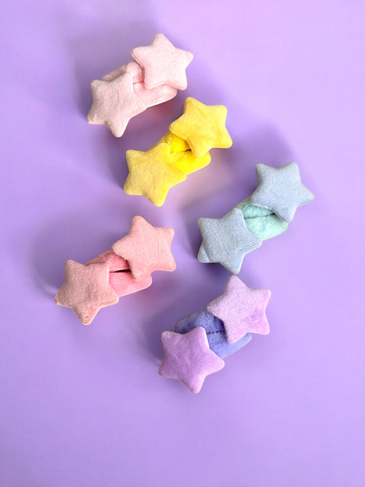 Fluffy Star Clips