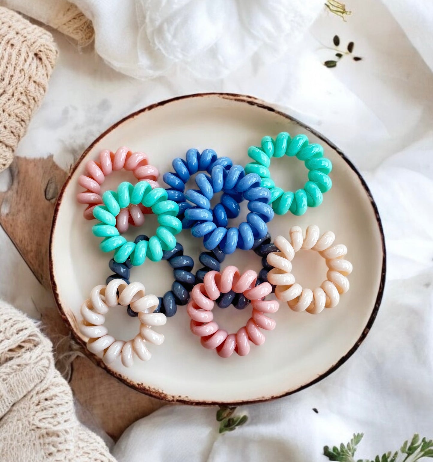 Mini Colorful Spiral Hair Ties