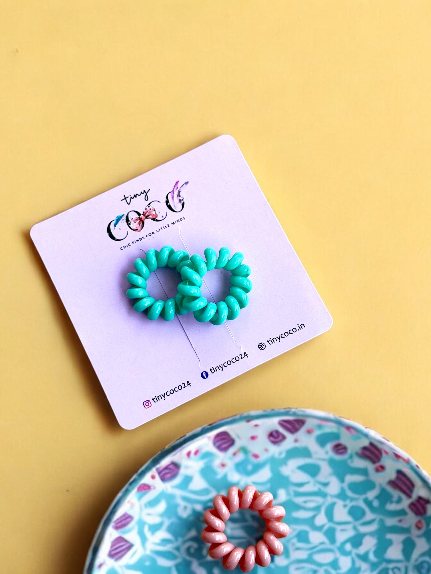 Mini Colorful Spiral Hair Ties