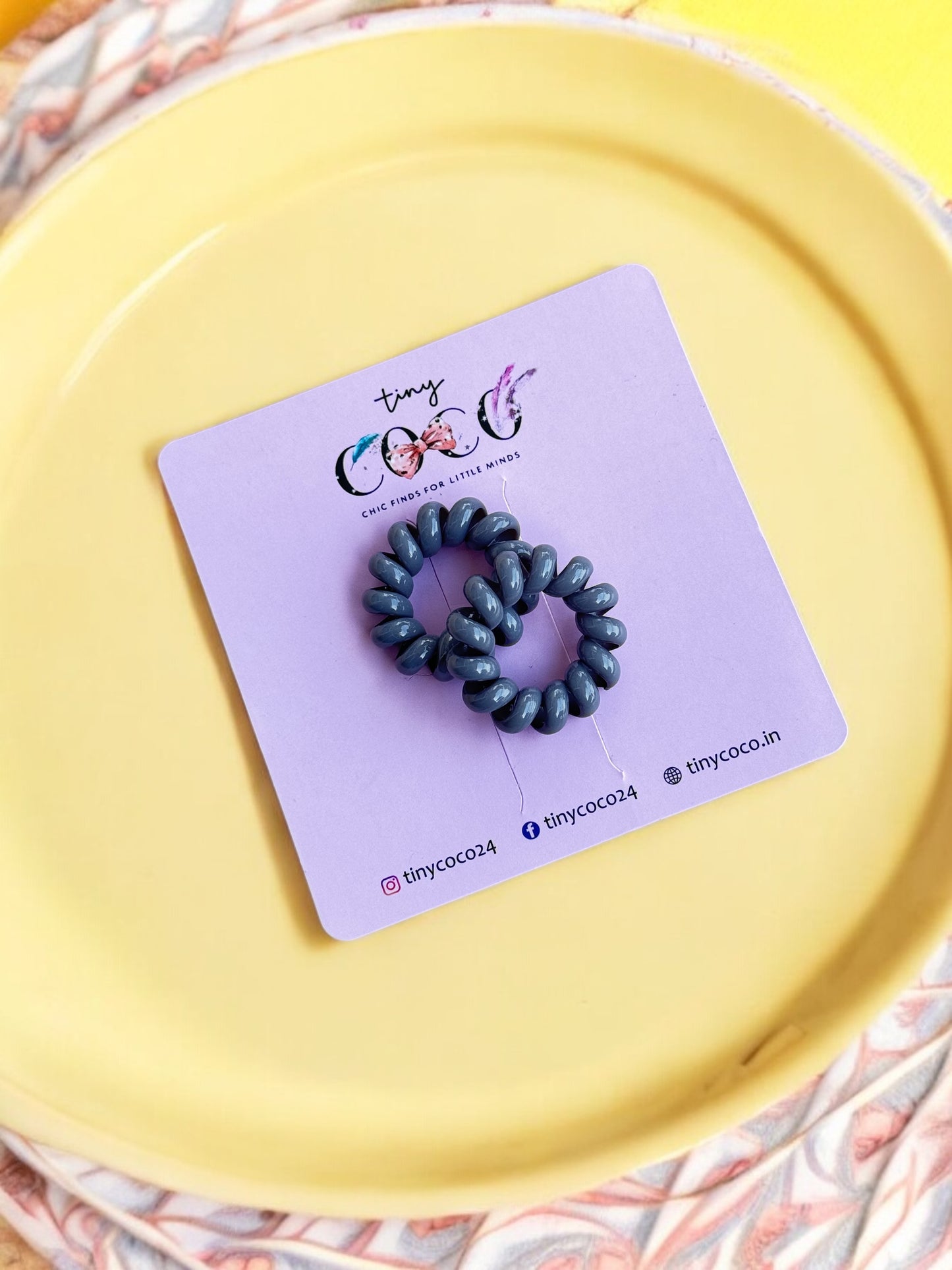 Mini Colorful Spiral Hair Ties