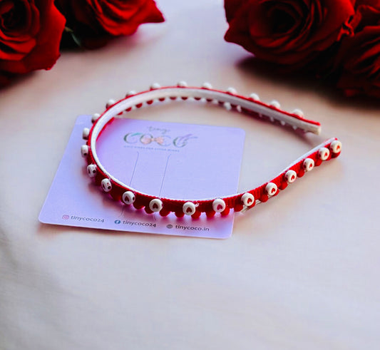 Be Mine Heart Bead Headband - Valentine's Collection