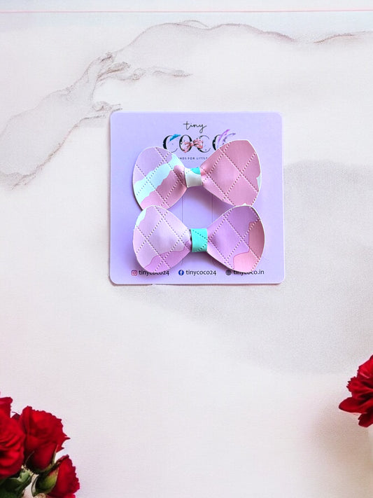 Dreamy Valentine's Day Bow Clips