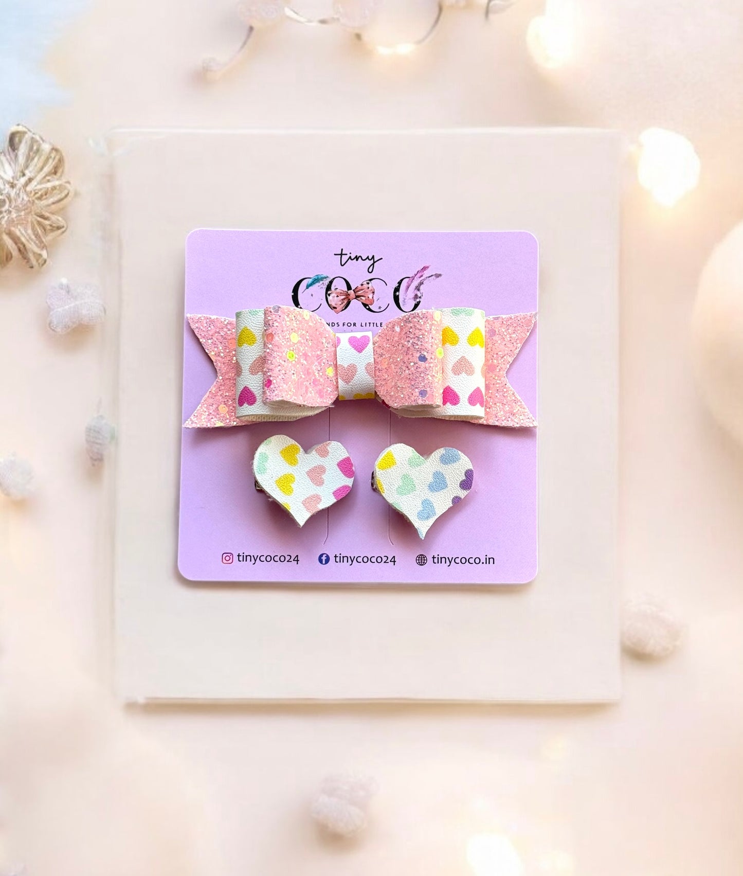 Valentine's Day Confetti Heart Bows