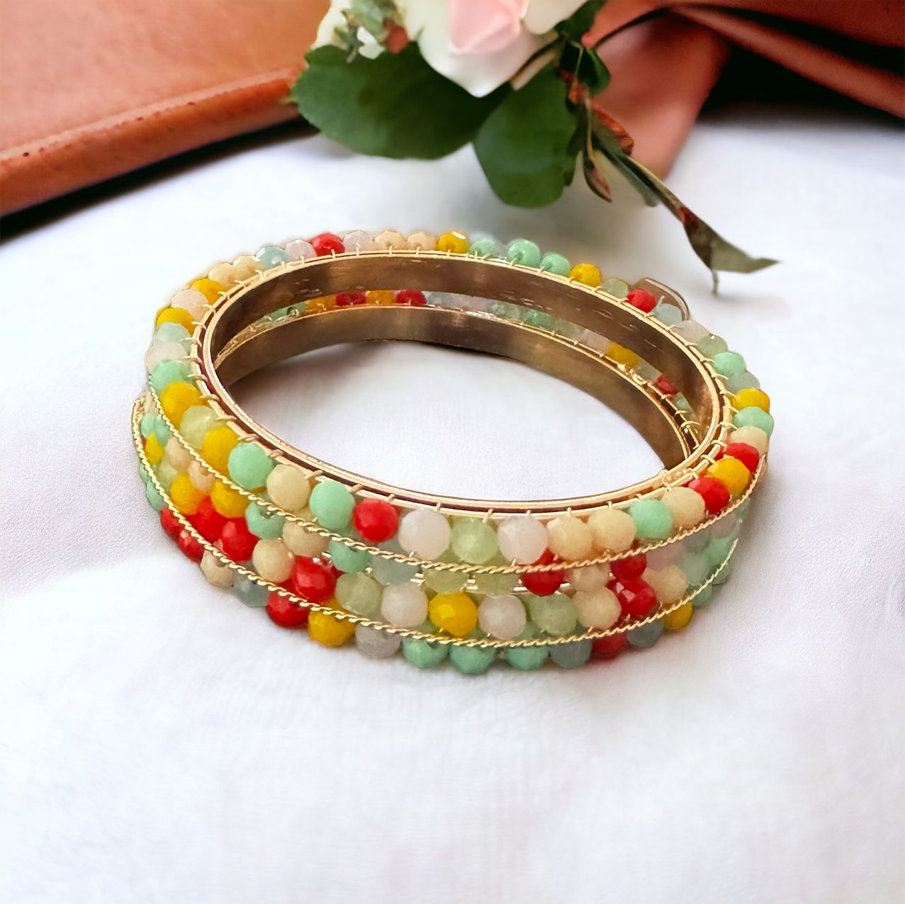 Rainbow Stackable Bangles for Kids