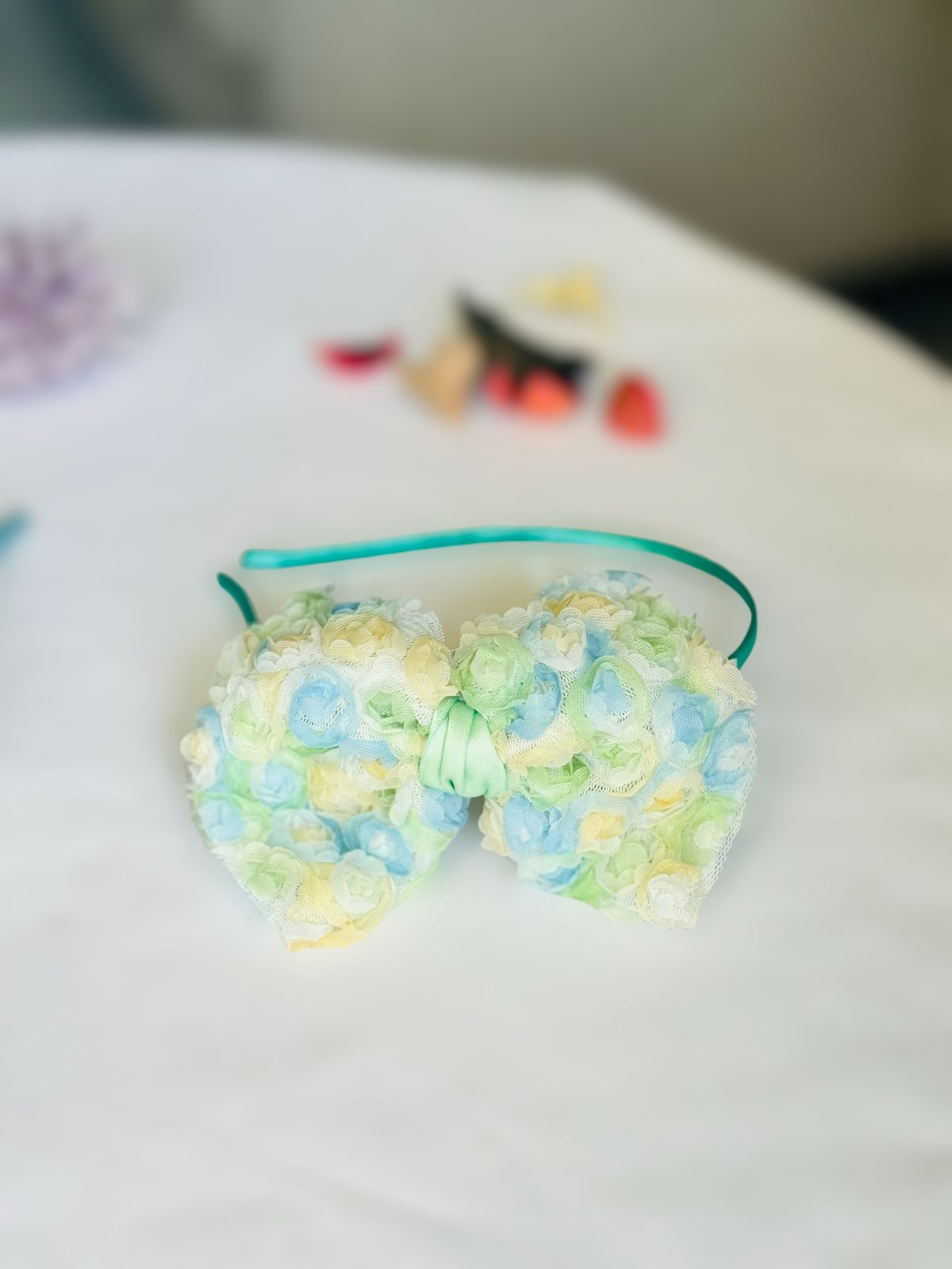 Soft Fabric Flower Headband (Available in multiple color options)