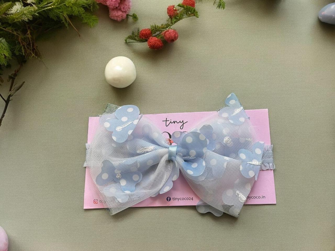 Sunshine and Smiles: Polka Dot Bow Hair Band