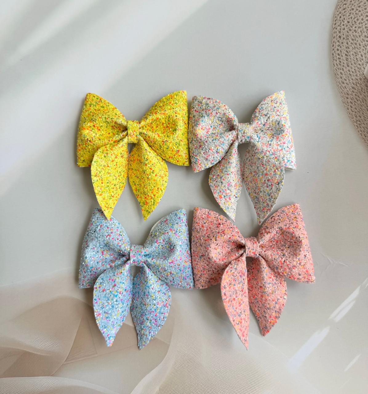 Handmade Candy Sparkle Mini Hair bows - Sweetness for Every Hairstyle!