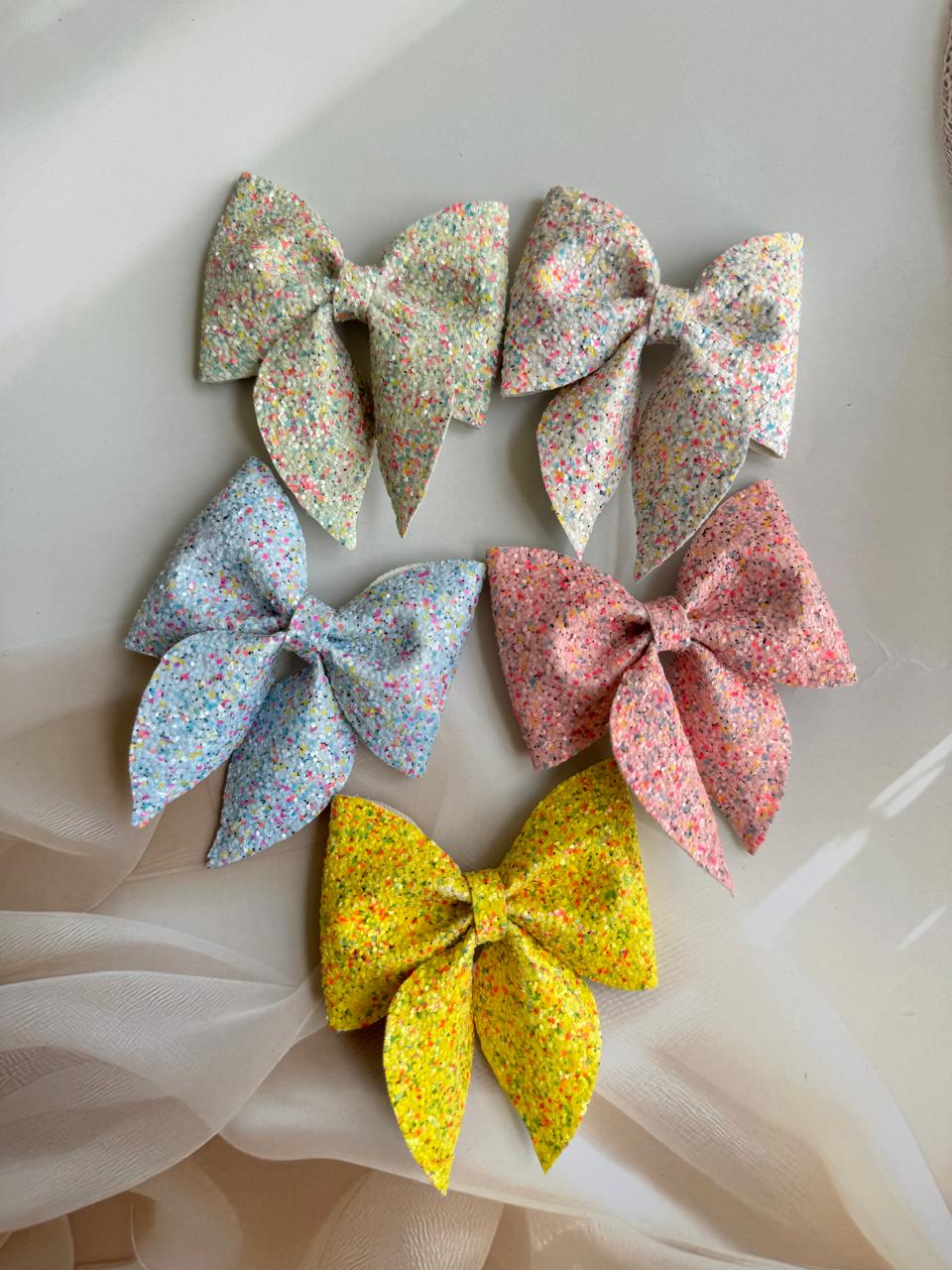 Handmade Candy Sparkle Mini Hair bows - Sweetness for Every Hairstyle!