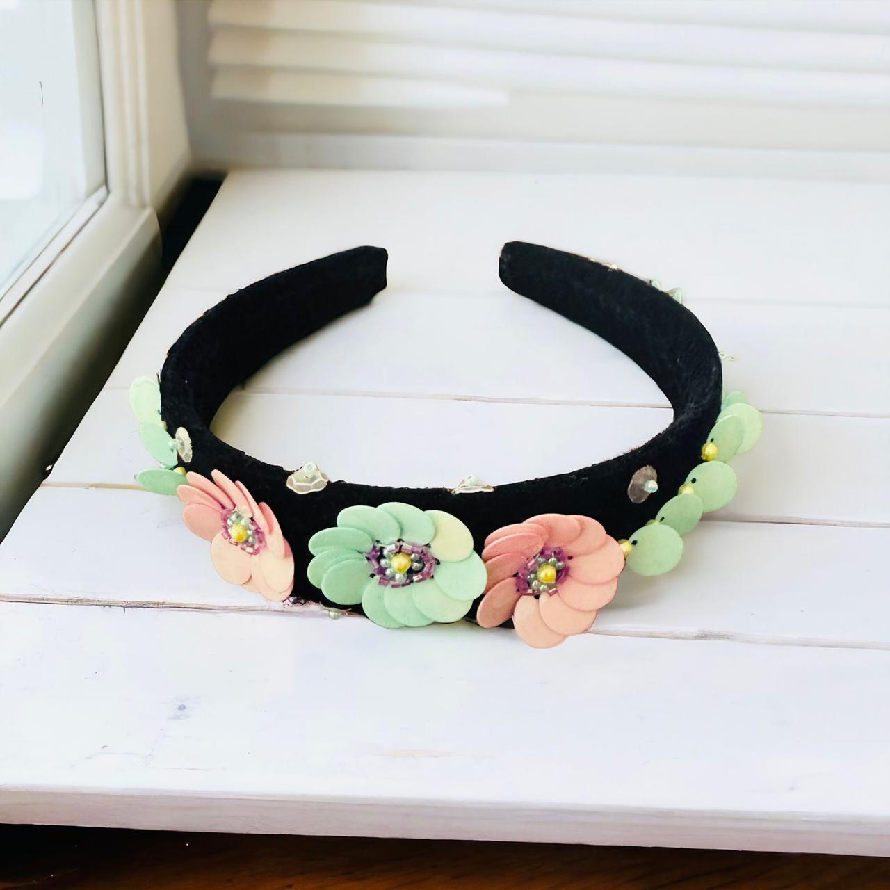 Floral Sequins Headband