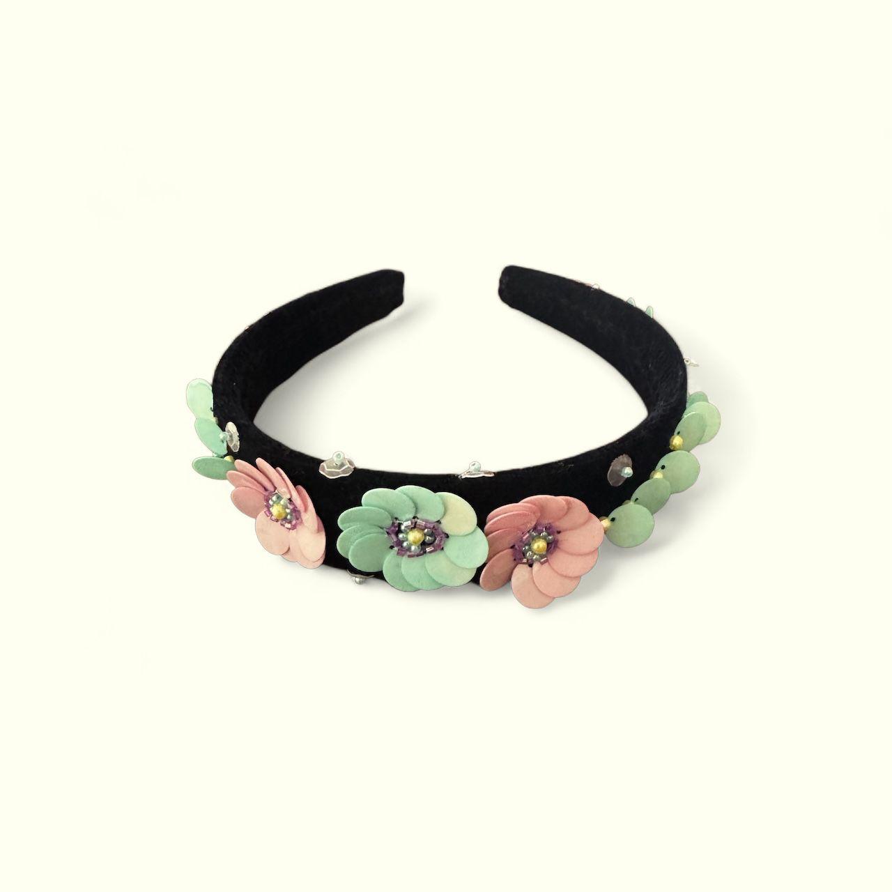 Floral Sequins Headband